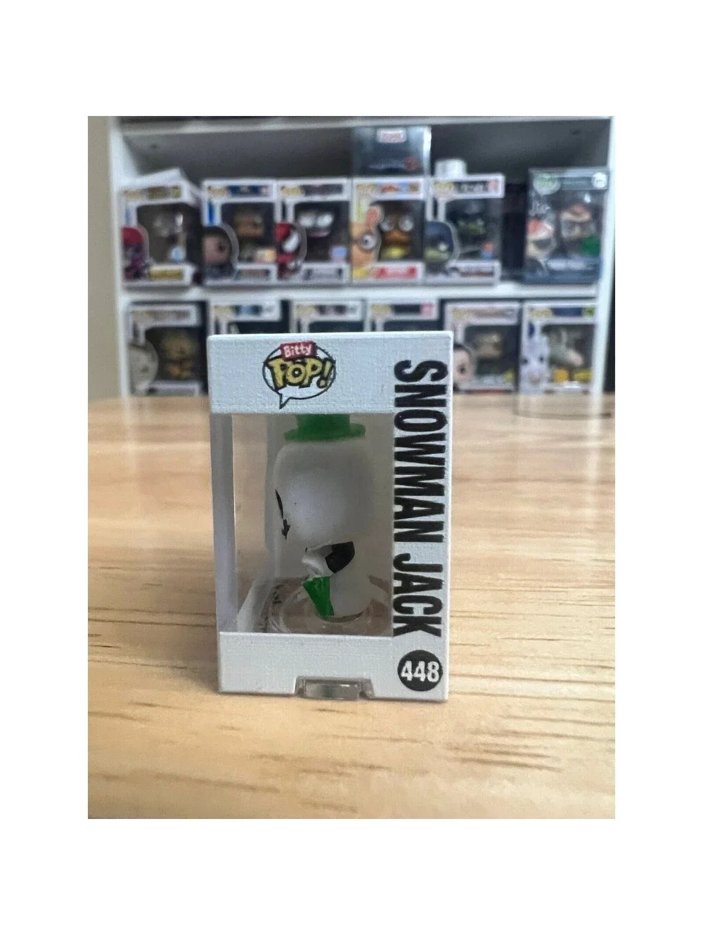 HYPER RARE CHASE BITTY Snowman Jack Skellington 1-Inch Funko Pop #448 Disney NBC
